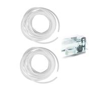 Tubo de Acuario 16 pies 2 Rollos Tubo de línea aérea de Acuario Tubo de Bomba de Aire Flexible de Silicona para pecera Accesorios de Bomba de Aire Estanque hidropónico (Translúcida)