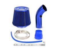 Tubo De Admisión De Aire Kit De Filtro Admisión Aire Frío Inducción Modificación Cartucho Aleación Aluminio 76 Mm Para Automóvil(Azul)