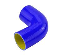 Tubo De Admisión Turbo Negro Azul LZ-SH902025-QY 2"-2,5" 51 Mm-63 Mm Codo Reductor De 90 Grados Manguera De Silicona Tubo De Admisión De Aire(Azul)