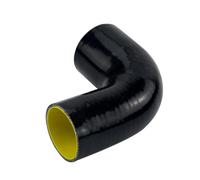 Tubo De Admisión Turbo Negro Azul LZ-SH902025-QY 2"-2,5" 51 Mm-63 Mm Codo Reductor De 90 Grados Manguera De Silicona Tubo De Admisión De Aire(Negro)