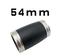 Tubo de afinación for clarinete triple gota B/C/A, baquelita, tubo de dos secciones, anillo de cobre niquelado, accesorios for instrumentos (Color : 54MM)