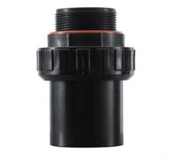 Tubo de agua flexible para filtro de tanque de arena, junta de PVC con tamaños de 1 5 pulgadas y 2 pulgadas (1.5 pulgadas, negro)