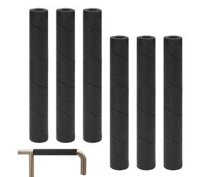 Tubo de aislamiento de tubería: hueca de espuma, cubierta de polietileno flexible, tubo de retención de calor, envoltura protectora duradera | Accesorios de CA para interiores, manijas de