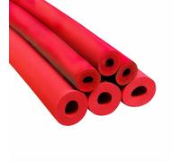 Tubo de Aislamiento Espuma Tubos para preservación del Calor Anticongelante Impermeable elastómero celda Cerrada Manguera Aislante De Caucho Largo 200cm(Rojo,25mm x 25mm x 200cm)