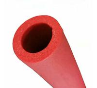 Tubo de aislamiento térmico de 1,8 m, funda de esponja para manillar de coche, accesorios para equipos de fitness, color rojo, 1,8 m, diámetro interior de 25 mm, 3 unidades