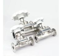 Tubo de ajuste OD 12,7/15/19/25/32/38/45/51mm virola acero inoxidable 316 25/34/50, válvula diafragma sanitaria triple abrazadera 1 Uds(12.7x25.4mm)