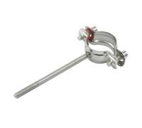 Tubo de ajuste OD 19/25/32/38/45/51/57/76mm, longitud de rosca de acero inoxidable 304, abrazadera de 100mm, soporte de Clip con poste de tornillo M8(19-20mm Thread 100mm)