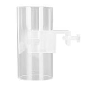 Tubo de alimentación de alimento para Peces de Acuario, Plato de Comida Flotante Ajustable de acrílico Transparente, alimentación de Punto Fijo montada en la Pared para peceras,