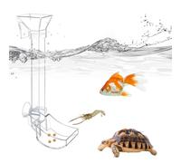 Tubo de alimentación de camarones para acuario - Accesorio de alimentación de bandeja transparente | Tubo transparente duradero | Práctico dispensador de comida para camarones, Nano pecera, terrario a