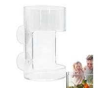 Tubo de alimentación de peces - Dispensador de alimentos para acuarios transparente de alimentación de precisión | Tubo sin medicina para peces, gambas y corales, reduce los residuos, fácil