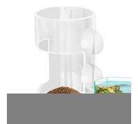 Tubo de alimentación de Pescado, Tubo de alimentación del Acuario | Tubo de dispensador de alimentador de Peces con Taza de succión - Suministros de de Bandeja Transparente, Soporte de al