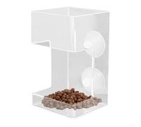 Tubo de alimentación para Acuario, Plato alimentador de Peces de Acuario con, Bandeja Transparente, Soporte para Alimentos, Accesorios de Tanque de camarones, Suministros de alimentación