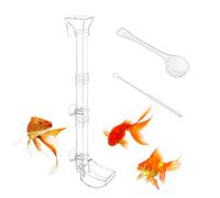 Tubo de alimentación para peces - Clear Aquarium Feeder Tube, Shrimp Feeding Tray | Durable PC Material, Flare Mouth Design, Easy Cleaning, Suitable for Fish, Shrimp, Aquatic Pets
