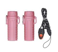 Tubo de almacenamiento a prueba de agua Contenedor de viaje hermético, con anillo de sellado de goma Caja de almacenamiento de tubo de plástico portátil compacta para acampar al (Dark Roseate)