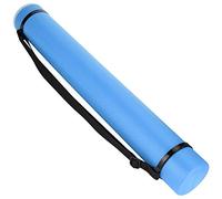 Tubo de almacenamiento de dibujo, colección telescópica gruesa extensible, estuche de redacción de carteles para obras de arte, documentos, impresiones grandes, cañas de pescar (Blue)