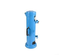 Tubo de almacenamiento de electrodos de soldadura W3-5KG con función de calefacción, recipiente de aluminio para barras de 400 mm, portátil con ruedas y control de temperatura hasta 180 °C (azul)