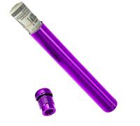 Tubo de almacenamiento de metal - Contenedor de viaje compacto, soporte portátil sellado, mini organizador, cápsula ligera, tubo de aluminio duradero, hermético, resistente al agua, de pastillero