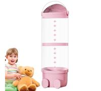 Tubo de almacenamiento de peluche, tubo portajuguetes transparente, organizador de peluche, gran torre de almacenamiento de juguetes con luces LED, organizador de juguetes para habitación de