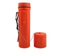 Tubo de almacenamiento de varilla de soldadura, contenedor a prueba de humedad para electrodos MMA de hasta 4,5 kg, clip de transporte y estuche de escala de tamaño para taller (B naranja)