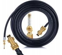 Tubo de alta presión 10m - boquilla de muelle de latón | 200bar | para descargas