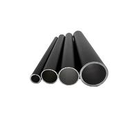 Tubo De Aluminio Black Color Outer Diameter 6mm To 30mm Hard Straight Aluminum Pipe Painted Surface Tolerance 0.3mm para Industriales(50cm,OD25x1mm)