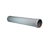 Tubo de Aluminio Blanco Perfil Canalón Caña de Humo Diám. 80 mm x 0,50 m Estable