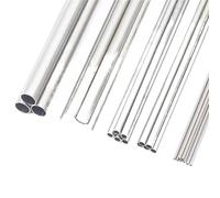 Tubo de aluminio hueco de 3 mm a 38 mm con espesor de pared de 1 mm, 6061. Material:(24cm 2pcs,OD 25 x ID 23mm)
