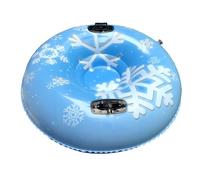 Tubo de anillo de nieve, juguete inflable de trineo de invierno, absorbe los golpes con cojín de aire, deslizador de nieve extra grueso resistente al frío, diseño divertido con superficies lisas, tubo