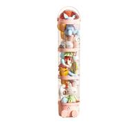 Tubo de Animales de Peluche, Tubo Vertical de Juguete de 63.7 Pulgadas, Cubo Transparente de exhibición de muñecas de 4 Capas, Soporte de muñeca Que Ahorra Espacio para guardería y Sala de