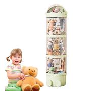 Tubo de animales rellenos - Organizador de muñecas de felpa, lindo tubo de almacenamiento de muñecas | Tubón de almacenamiento transparente para muñecas de una muñeca para niños, organizador de muñeca