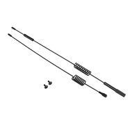 Tubo de Antena RC Antena de simulación RC 2 Piezas Antena de látigo de simulación de Metal Piezas de Accesorios de decoración Ajuste 1 10 Escala Traxxas 4 RC Vehículo de camión