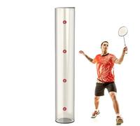 Tubo de bádminton - Tubo organizador de pelotas de volante, equipo de bádminton para interiores y exteriores para gimnasio, cancha, parques, patio