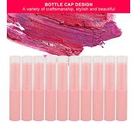Tubo de bálsamo Labial vacío Contenedor de Brillo Labial Accesorio para Hacer lápiz Labial DIY 10 Piezas Material PP Colorido Uso Personal Profesional Púrpura Rosa Beige Blanco (07# Tubo de lápiz