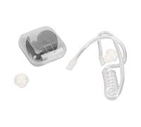 Tubo de Bobina Acústica, Ajuste Cable de PU Duradero Tubo de Bobina Acústica de Aire Universal Transparente con Tapones para los OíDos de Silicona para Auriculares de Radio de Dos Vías