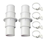 Tubo De Bomba De Piscina - Adaptadores De Tubería De Piscina | Adaptador De Tubo De Piscinea De Repuesto De 2 Piezas Llegaron De 3,2 Cm O 3,8 Cm Con Cuatro Bandas De Jardín Courtyard Beach House