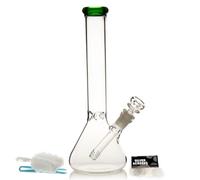 Tubo de Bong de Vidrio Bongs de Agua para Fumar Bong de Cuenco 14.5mm Altura 26cm 400g Filtro Tornado de Reciclaje Bong de Agua de Vidrio para Hookahs Bong de Aceite Libre de Nicotina