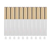 Tubo de brillo de labios vacío, 1,5 ml, 10 unidades, para manualidades, contenedor rellenable, botella de pintalabios de viaje, tubo vacío con varita mágica, -