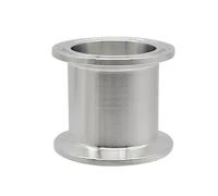 Tubo de carrete sanitario de triple abrazadera de 1,5", 2", 2,5" y 3", diámetro exterior de 19 mm a 63 mm, accesorio de tubería de acero inoxidable 304 for destilación(102mm x ferrule 119,SUS304)
