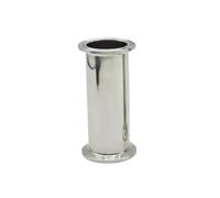 Tubo de carrete sanitario SS304 de 4 pulgadas, 102 mm, diámetro exteri0r de 119 mm, casquillo de 50 mm de largo, accesorios de tubería de acero inoxidable, 1 pieza