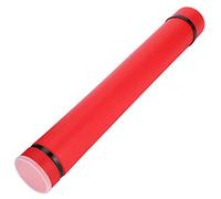 Tubo de Carteles, Almacenamiento de Planos de Almacenamiento de Carteles con un Tubo de de Dibujo Engrosado Extensible para la Colección Telescópica Case de Redacción (rojo)