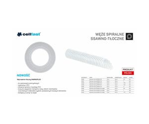 Tubo de celulosa, Cellfast, aspiración y retorno, transparente, PVC, 38,0 x 3,2 mm, 25 m, ENERGOFLEX