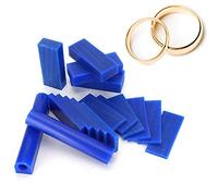 Tubo de cera para anillos, azul, 15 piezas de bloque de cera para tallar y 2 piezas de tubo de cera para joyería, kit de molde de fundición de joyería, herramienta de escultura
