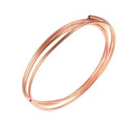 Tubo de cobre en espiral flexible, Bobina de tubo de cobre puro 1-10M x 2-12,7mm x 0,5-1,5mm for manualidades DIY refrigeración de aire acondicionado(2M*4MM*0.5MM)