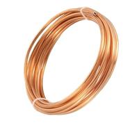 Tubo de cobre en espiral flexible, Tubería de cobre T2 de 1 metro for reparación de refrigeración y sistemas de refrigeración líquida, varios tamaños(9.52mm x 0.7mm)