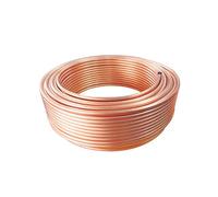 Tubo de cobre flexible en espiral, T2, for refrigeración, 1 metro, varios tamaños(OD 10mm x T 2mm)