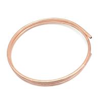 Tubo de cobre flexible en espiral, T2 rojo, bobina de 5 metros, varios tamaños for refrigeración de aire acondicionado, manualidades.(12.7 x 11.5mm)