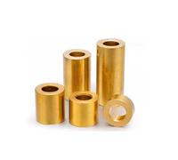 Tubo de cobre hueco de latón, tubo recto redondo de precisión, columna de aislamiento, junta gruesa M3-M7(20pcs M3x5x5)