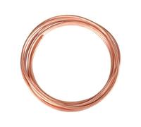 Tubo de cobre suave de 5 m, 8 mm OD x 1 mm de grosor, tubo redondo de cobre, tubo de cobre suave, anillo suave, chapa de cobre, espiral de cobre, cable de cobre para refrigeración, generadores, rieles