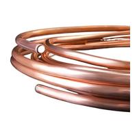 Tubo de Cobre Tubo flexible de cobre rojo T2 1 m a 5, diámetro exterior 2, 3, 4, 6, 8, 10 y 12 mm, for aire acondicionado, refrigeración tubos capilares(5 Meter,2.2 x 1.2mm)