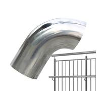 Tubo de codo de escape, codo de soldadura | Instalación de tuberías sanitarias con abrazadera | Tubo de de escape de tubo de 90 grados, accesorio de tubería de fermentación casera de aire y agua